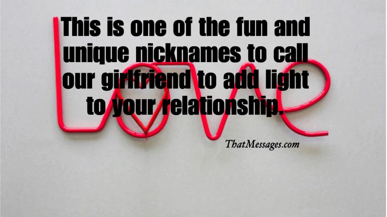 Romantic Names to Call Your Girlfriend